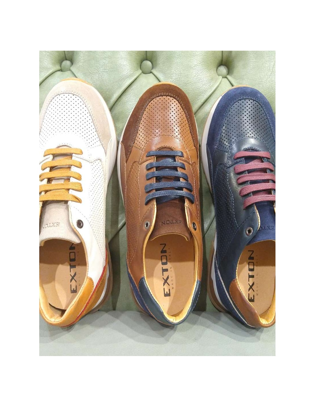 Sneakers da uomo in pelle
